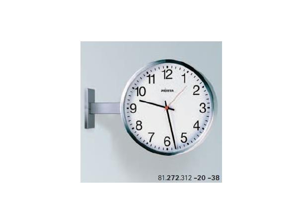 Analog Double-face Clock NTP 400mm White face, Roman numerals